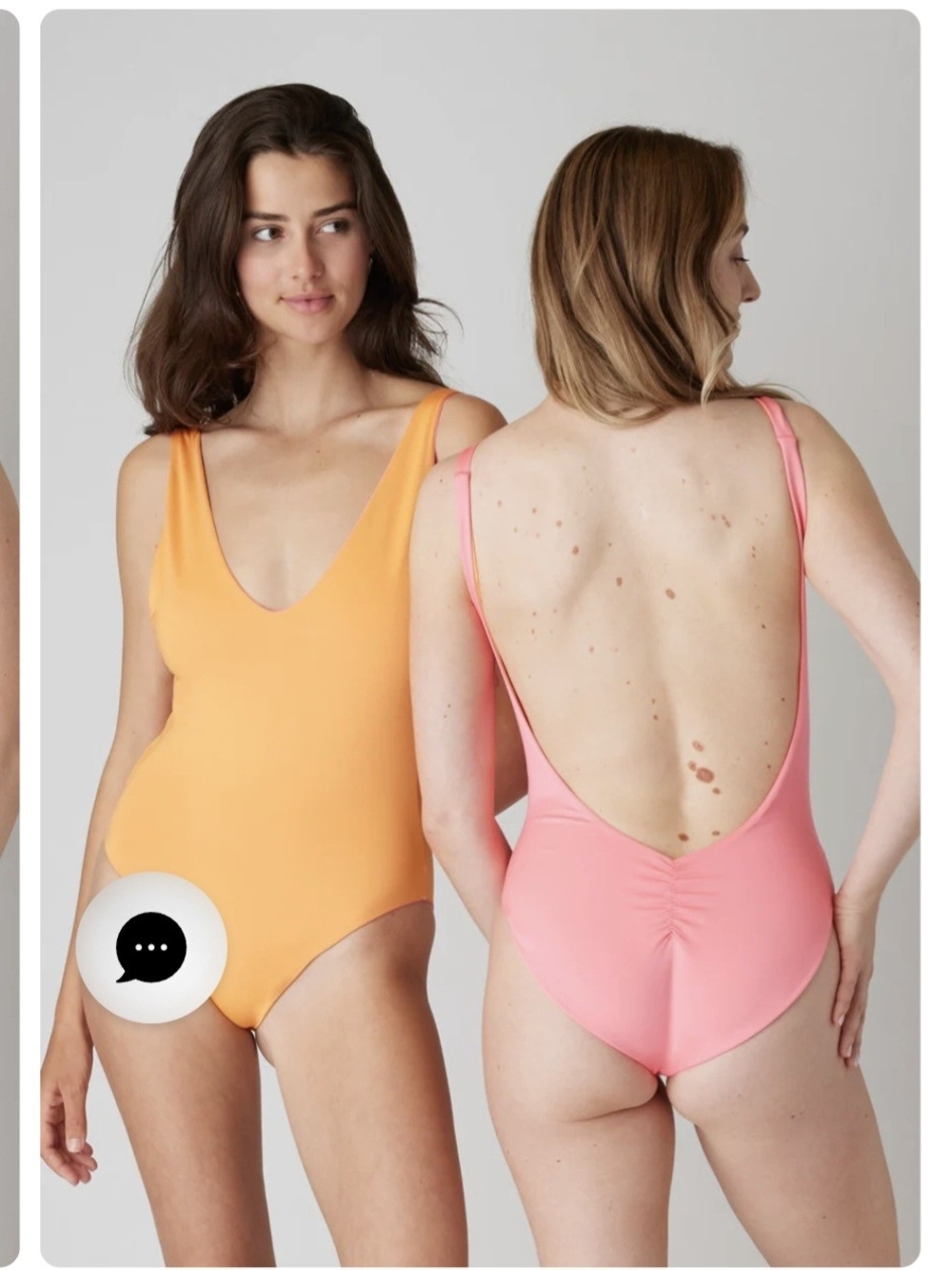 0Londre The Minimalist One-Piece Swimsuit - Watermelon & Tangerine